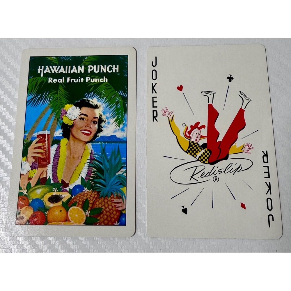 Hawaiian Punch Playing Cards Excellent Vintage Redislip Joker Advertising Art